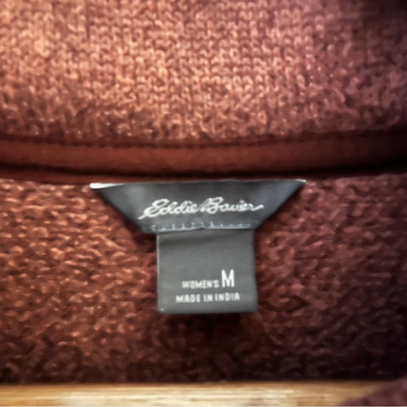 Eddie Bauer Snap Neck Fleece Sweater Pullover - Picture 4 of 10